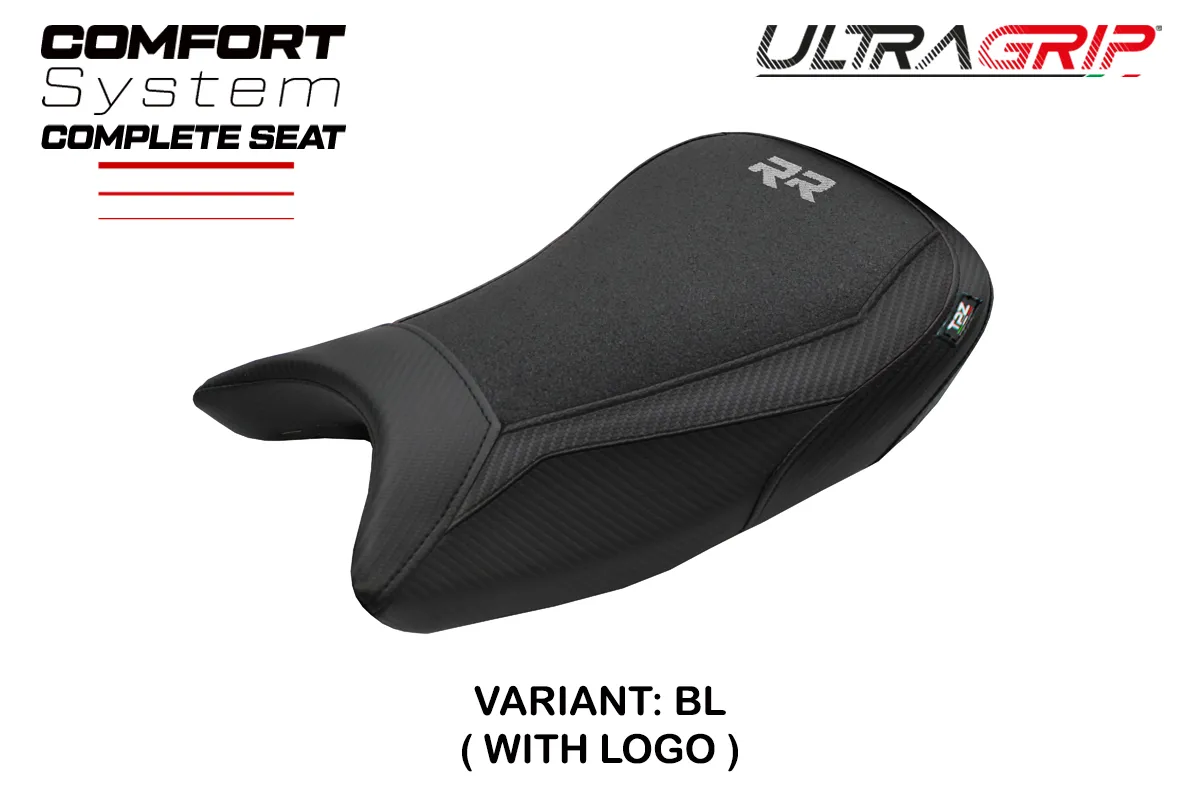 Komplette Sitzbank kompatibel - BMW S 1000 RR 2019-2026 - mod Varel Ultragrip Comfort System – BL (schwarz)