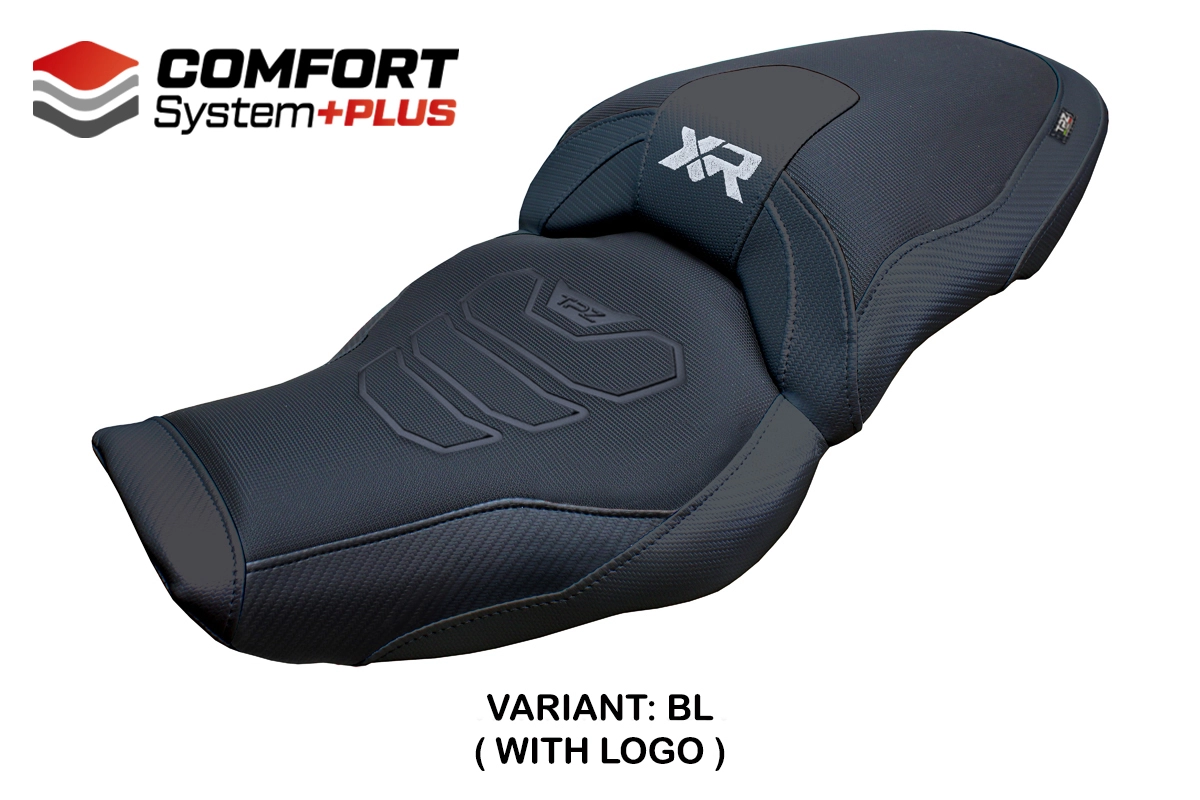 Sitzbezug kompatibel - BMW S 1000 XR 2024-2026 - mod Linz Comfort System Plus – BL (schwarz)