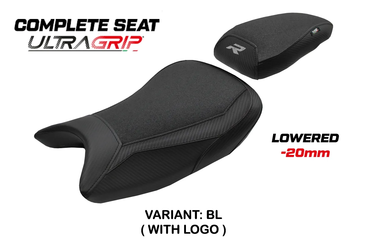 Komplette Sitzbank kompatibel - BMW S 1000 R 2021-2026 - mod Bexley Ultragrip - Gesenkt – BL (schwarz)