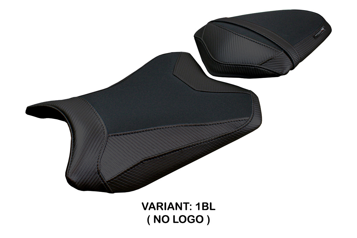 Sitzbezug kompatibel - Kawasaki Ninja 300 2013 - 2017 - mod Aliko – 1BL (schwarz)