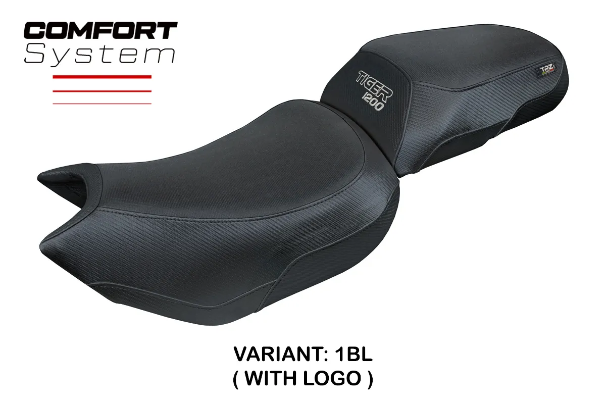 Sitzbezug für Triumph Tiger 1200 2022-2026 - mod Wales Comfort System – 1BL (schwarz)