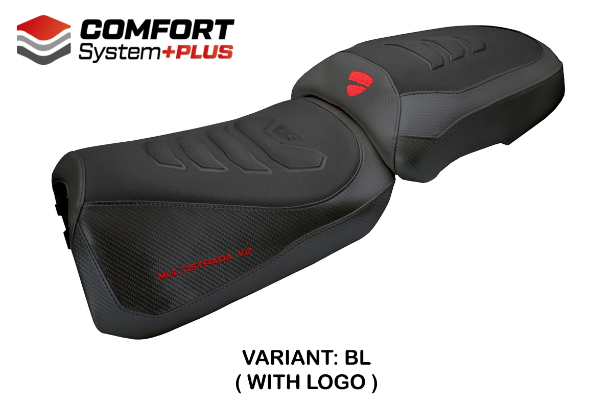Sitzbezug kompatibel - Ducati Multistrada V2 2025-2026 - mod Aura Comfort System Plus – BL (schwarz)