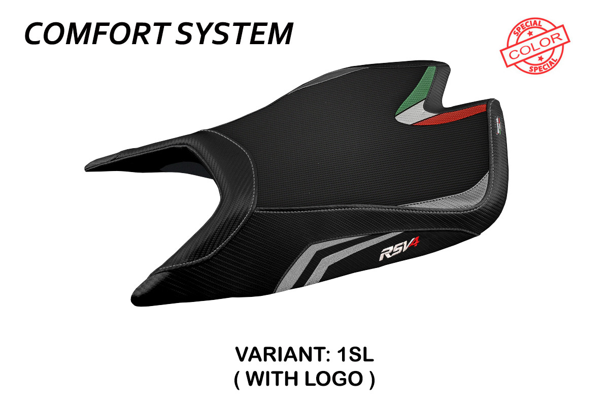TAPPEZZERIA Seat cover COMFORT SYSTEM with logo for APRILIA RSV4 (21-25)