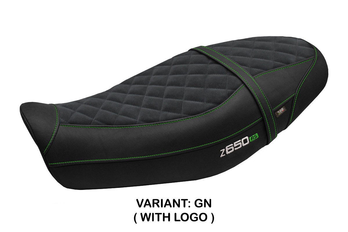 Sitzbezug kompatibel - Kawasaki Z 650 RS 2022-2026 - mod Unnan Velvet – GN (grün)