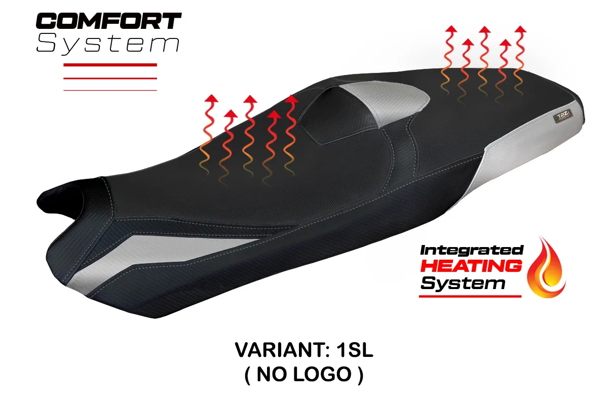 Sitzbezug kompatibel - Honda X-ADV 2021-2024 - mod Shiga Heating Comfort System – 1SL (silber)