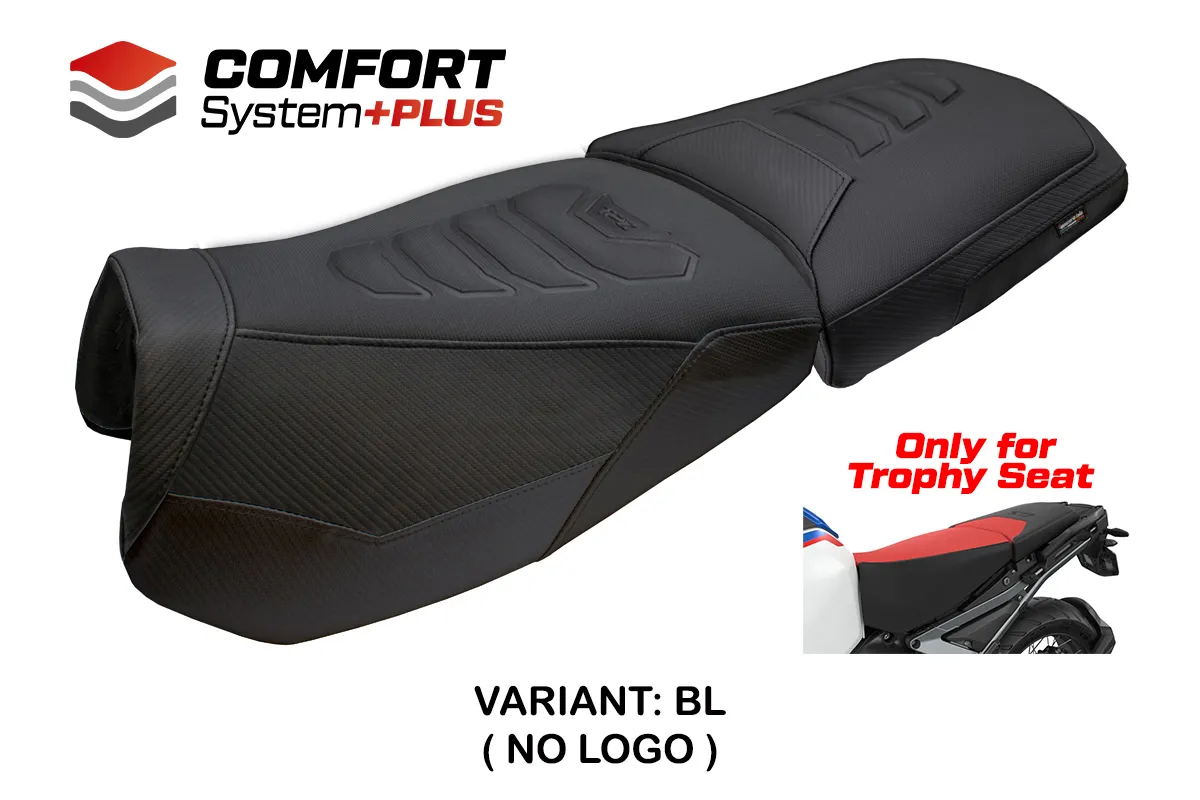Sitzbezug kompatibel - BMW R 1300 GS ADVENTURE Trophy 2024-2026 - mod Bear Comfort System Plus – BL (schwarz)