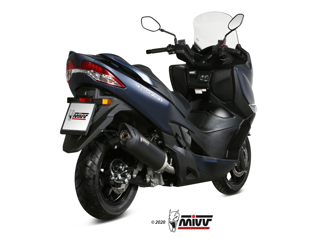 MIVV MOVER Edelstahl schwarz SUZUKI BURGMAN 400 2017 > 2020