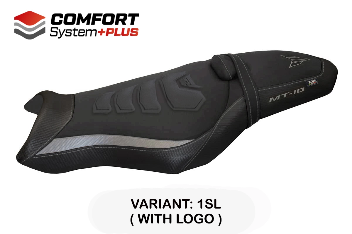 Sitzbezug kompatibel - Yamaha MT-10 2017-2026 - mod Arsenal 1 Comfort System Plus – 1SL (silber)