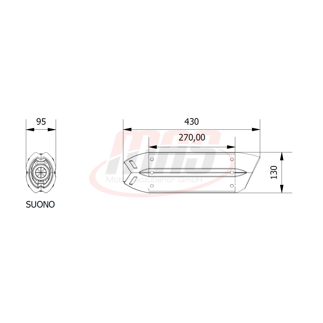 MIVV Suono stainless steel KTM 390 Duke 13-16