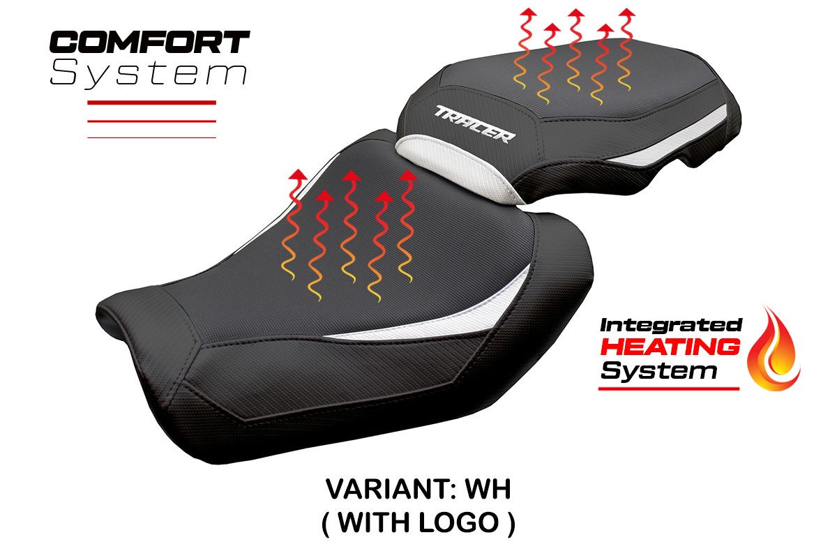 Sitzbezug kompatibel - Yamaha Tracer 9/9 GT 2025-2026 - mod Ness Heating Comfort System – WH (weiß)