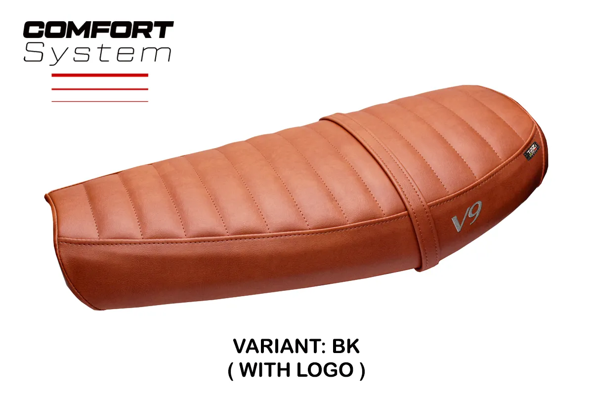 Sitzbezug für Moto Guzzi V9 Bobber 2016-2018 - mod Acerra Comfort System – BK (ziegel)
