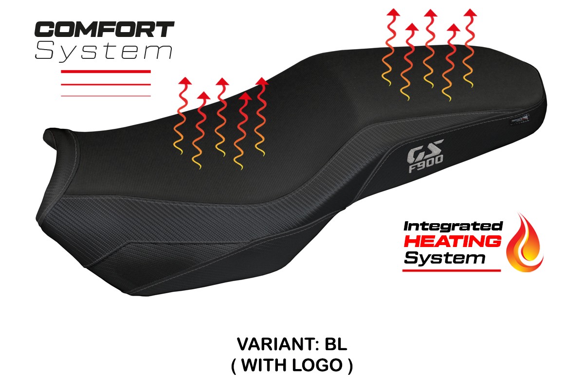 Sitzbezug kompatibel - BMW F 900 GS Adventure 2025-2026 - Mod Selb Heating Comfort System – BL (schwarz)