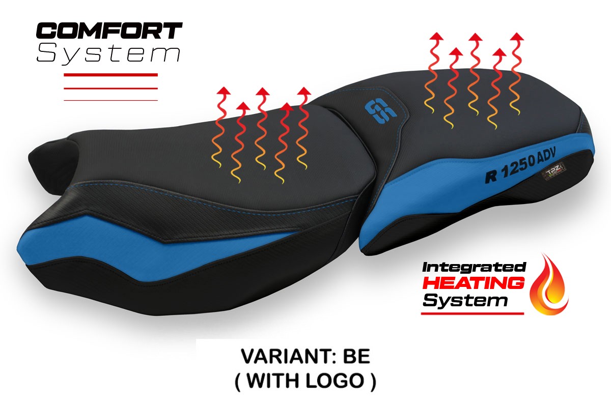 Sitzbezug kompatibel - BMW R 1250 GS Adventure 2019 - 2024 - heating Comfort System – BE (blau)