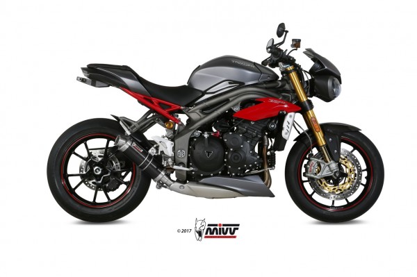 MIVV GP Black Steel Triumph Speed Triple 1050 16-