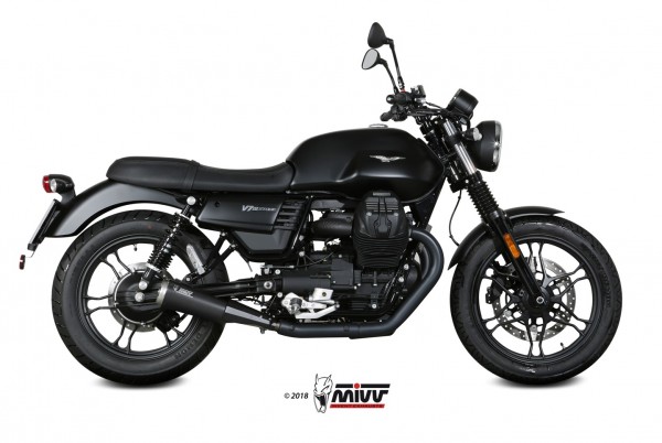 MIVV Ghibli Black Steel Moto Guzzi V7 III 17-20