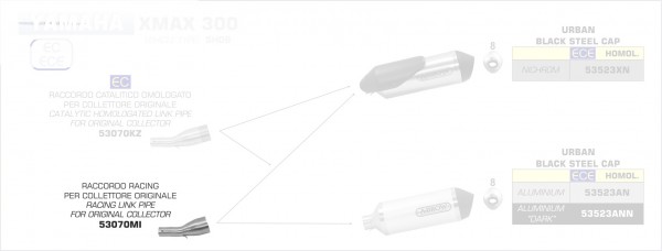 Arrow Verbindungsrohr YAMAHA X-MAX 300 '17