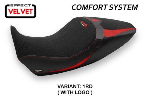 TAPPEZZERIA Sitzbezug COMFORT SYSTEM mit Logo für DUCATI DIAVEL 1260 (19-22)