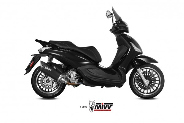 MIVV MOVER Edesltahl schwarz PIAGGIO VESPA GTS 300 2008 &gt; 2020