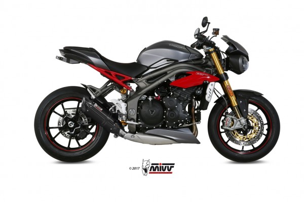 MIVV Suono Black Steel Triumph Speed Triple 1050 16-