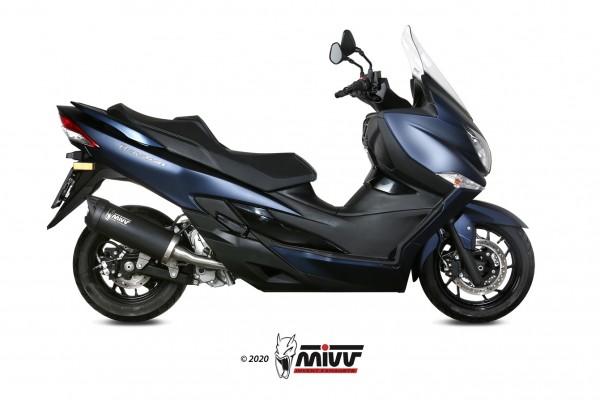 MIVV MOVER Edelstahl schwarz SUZUKI BURGMAN 400 2017 &gt; 2020